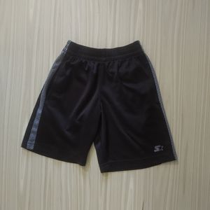 Boys Black & Grey Gym Shorts